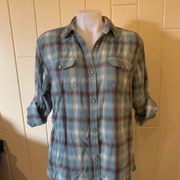 Plaid button up - Picture 2 of 7